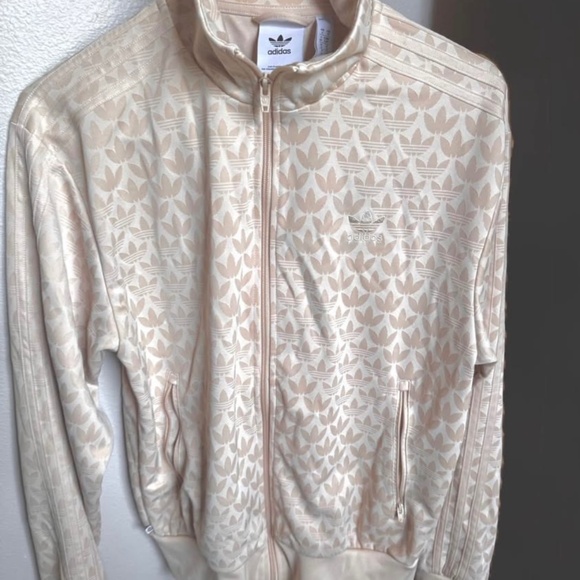 adidas Other - adidas Firebird Track Top Monogram Logo Off White Jacket Men